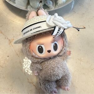 Labubu designer hat with bow